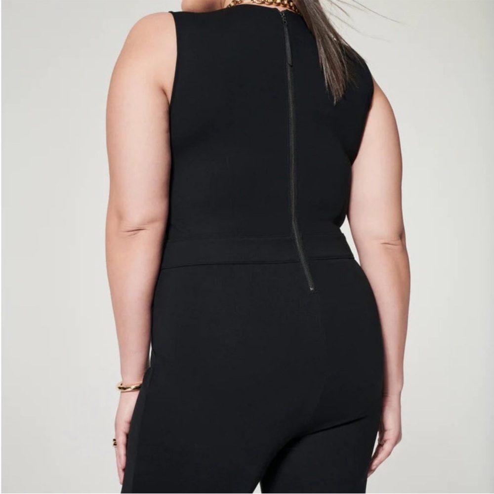 NWT SPANX Classic Black Sleeveless Jumpsuit - Picture 10 of 10